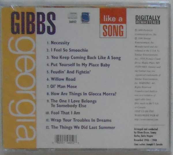 GEORGIA GIBBS - CD - Like A Song - BRAND NEW - Image 3