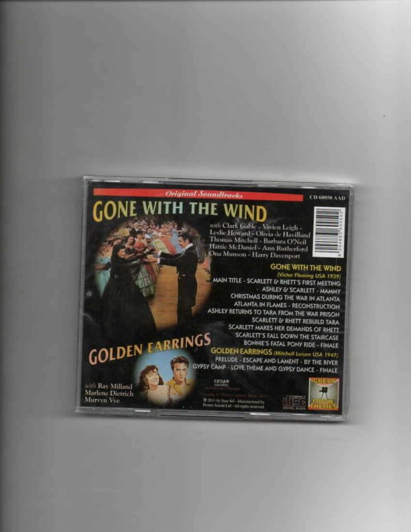 GONE WITH THE WIND/GOLDEN EARRINGS-BRAND NEW CD - Image 3