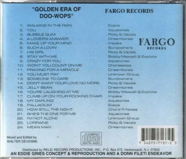 Golden Era Of Doo Wops - Fargo Records - CD - Image 3