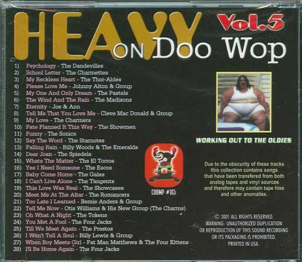 HEAVY ON DOO WOP - VOL. 5 - Songs You Never Heard -  BRAND NEW - CD - Image 3