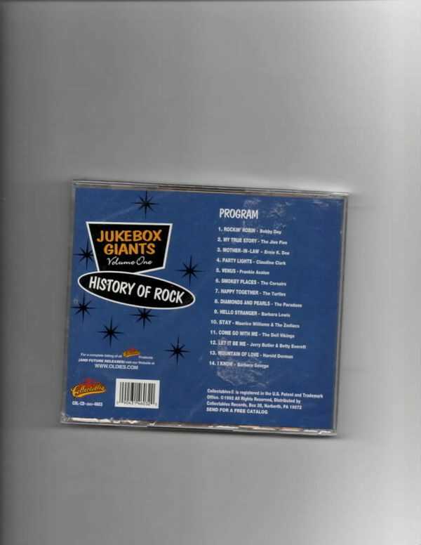 HISTORY OF ROCK - JUKEBOX GIANTS  VOL 1-CD-BRAND NEW - Image 3