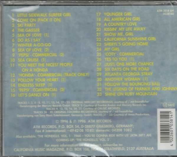HONDELLS CD - VOL 2  CALIFORNIA SUNSHINE    BRAND NEW  VERY HARD TO FIND - Image 3