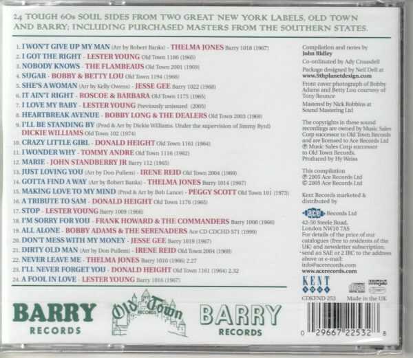 Heavy Soul: Old Town and Barry's Deep Down by Various Artists - CD - Brand New - Image 3