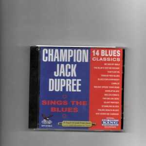 JACK CHAMPION DUPREE - SINGS THE BLUES-BRAND NEW CD