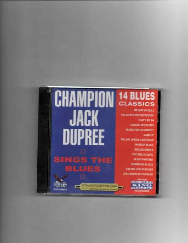 JACK CHAMPION DUPREE - SINGS THE BLUES-BRAND NEW CD