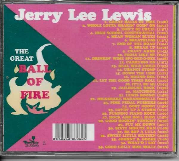 JERRY LEE LEWIS CD THE GREAT BALL OF FIRE- BRAND NEW - Image 3
