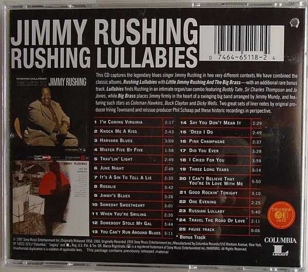 JIMMY RUSHING - CD - Rushing Lullabies - LIKE NEW - Image 3