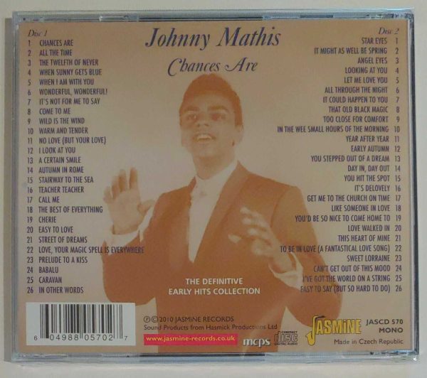 JOHNNY MATHIS - CHANCES ARE    CD     BRAND NEW - Image 3