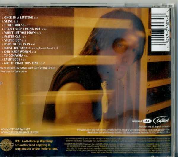 KEITH URBAN - LOVE PAIN & WHOLE CRAZY THING - CD - VERY GOOD CONDITION - Image 3