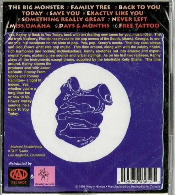 Kenny Howes - Back To You Today - CD - Brand New - Image 3