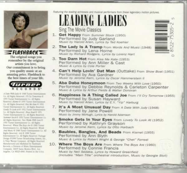 Leading Ladies Sing the Movie Classics by Various Artists - CD - Image 3