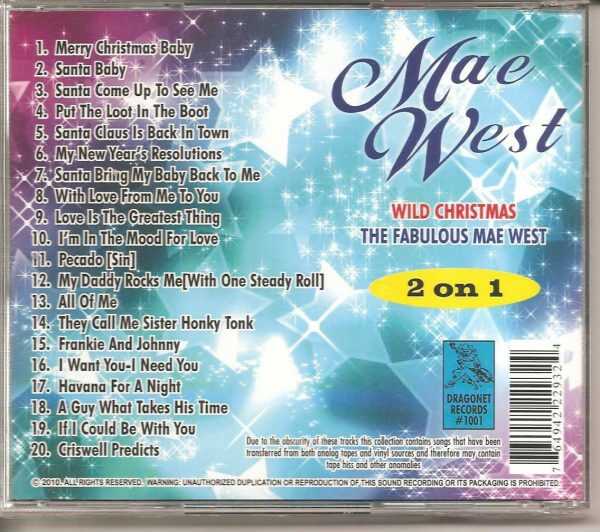 MAE WEST - WILD CHRISTMAS & THE FABULOUS MAE WEST   2 ON 1 CD - Image 3