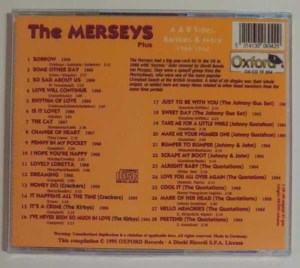 MERSEYS - PLUS   CD     BRAND NEW - Image 3