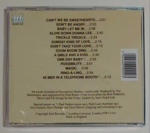 METROTONES - ZOOM BOOM ZING   CD     BRAND NEW - Image 3