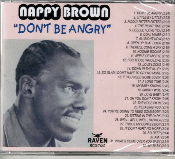 Nappy Brown - Don't Be Angry - CD - Brand New - Image 3