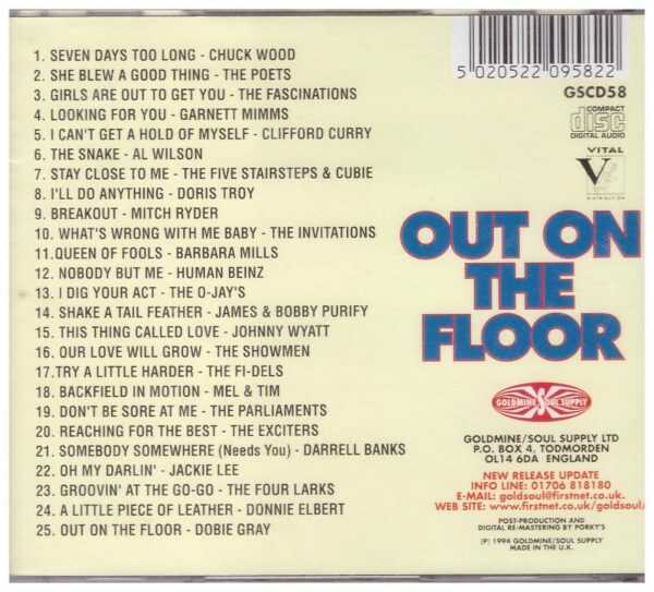OUT ON THE FLOOR - CD - Legendary Northern Soul Club Classics - BRAND NEW - Image 3