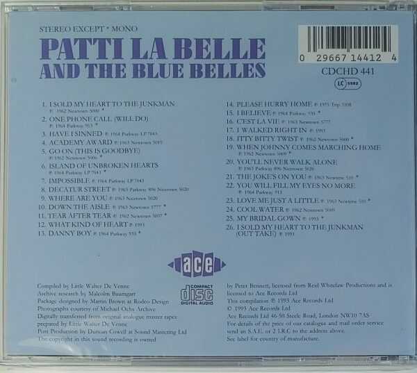 PATTI LABELLE AND BLUE BELLES - THE EARLY YEARS   CD     BRAND NEW - Image 3