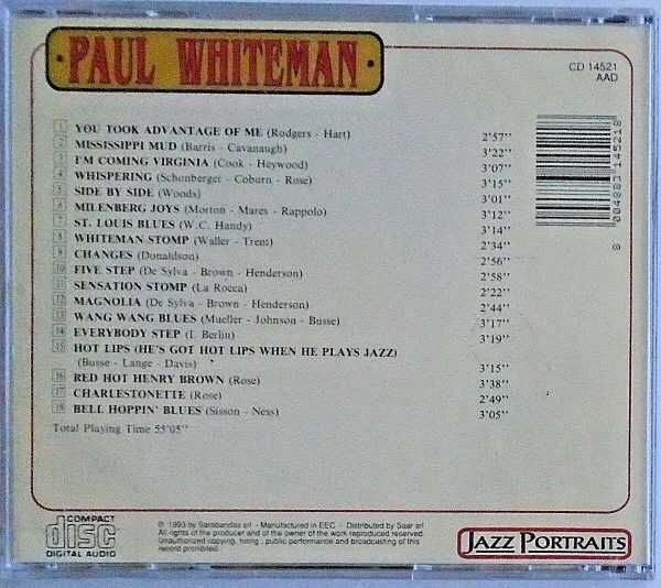 PAUL WHITEMAN - CD - Jazz Portraits - BRAND NEW - Image 3