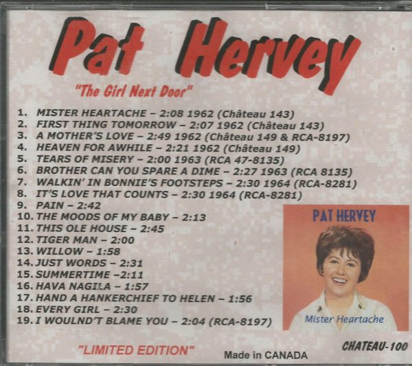 Pat Hervey - The Girl Next Door - CD - Very Good Condition - Image 3