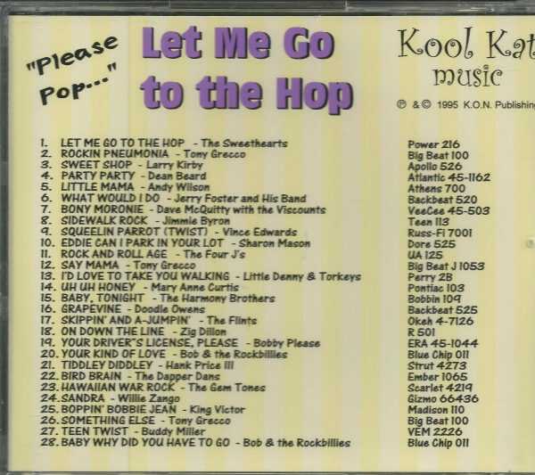 Please Pop - Let Me Go To The Hop - CD - Brand New! - Image 3