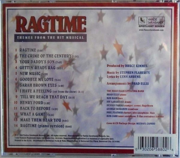 RAGTIME - CD - Themes From The Hit Musical - BRAND NEW - Image 3