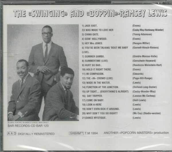 RAMSEY LEWIS (Trio) - CD - The Swinging and Boppin - BRAND NEW - Image 3