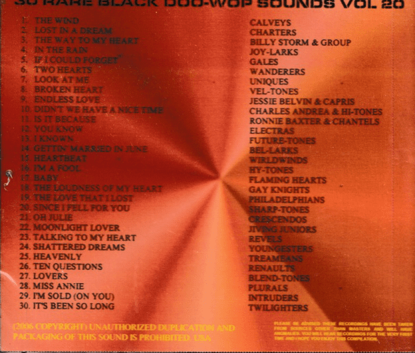 RARE BLACK SOUNDS - VOL 20 CD - BRAND NEW - Image 3
