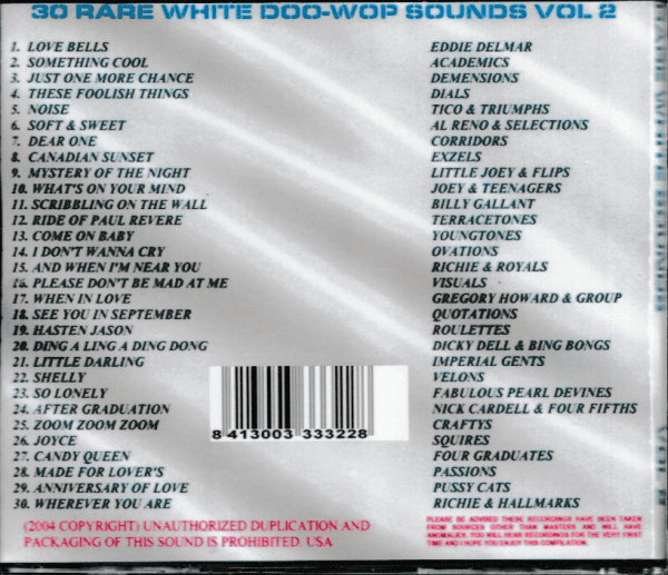 RARE WHITE SOUNDS - VOL 2 CD BRAND NEW - Image 3