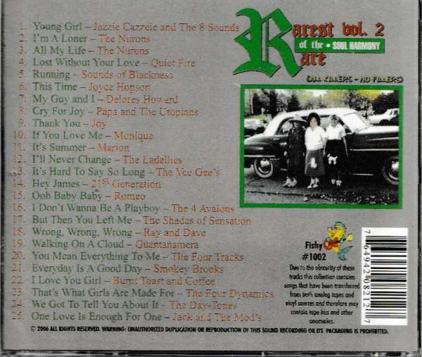 RAREST OF THE RARE SOUL HARMONY - VOL 2 CD BRAND NEW - Image 3