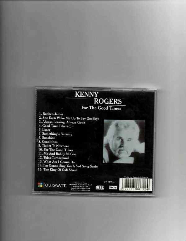 ROGERS, KENNY - FOR THE GOOD TIMES-CD - Image 3