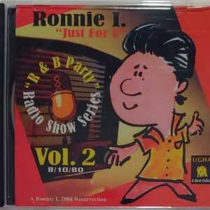 RONNIE I. - "JUST FOR U" VOL 3   CD     BRAND NEW