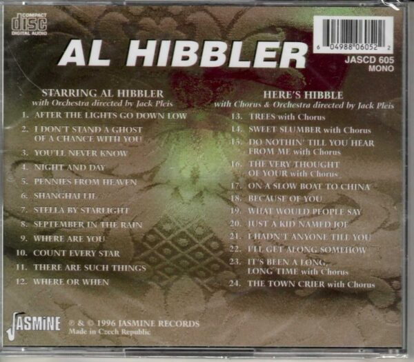 Starring Al Hibbler - Here's Hibbler - CD - Brand New - Image 3