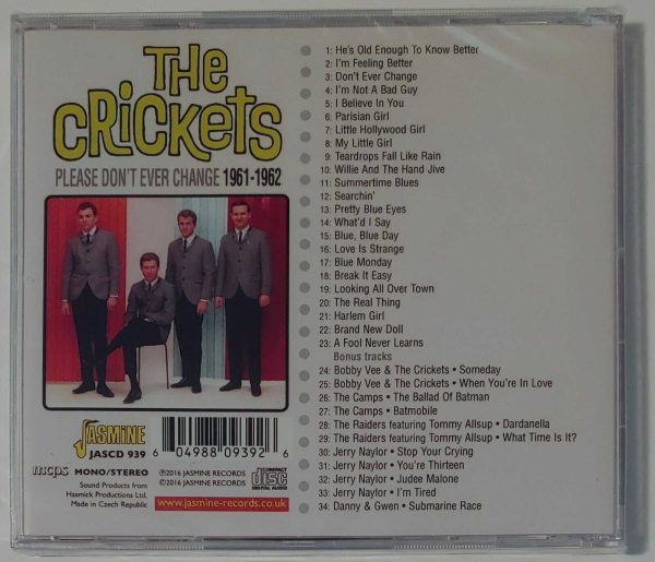 THE CRICKETS - PLEASE DON'T EVER CHANGE   CD   BRAND NEW - Image 3