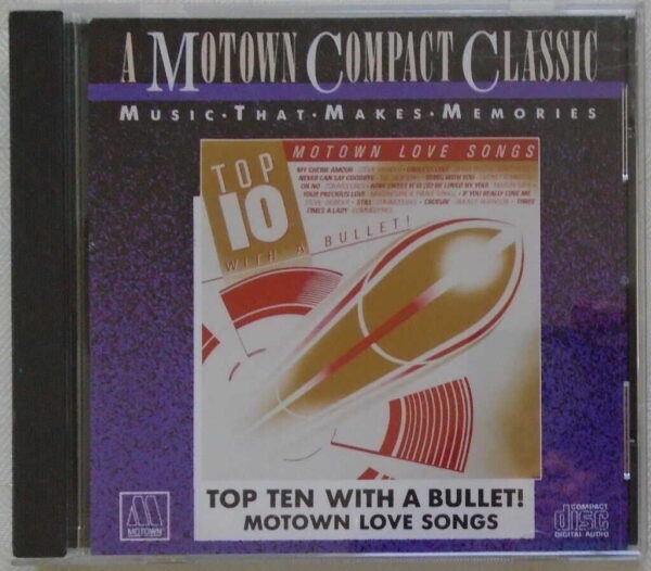 TOP TEN WITH A BULLET-Motown Love Songs-Various Artists - VERY GOOD - CD