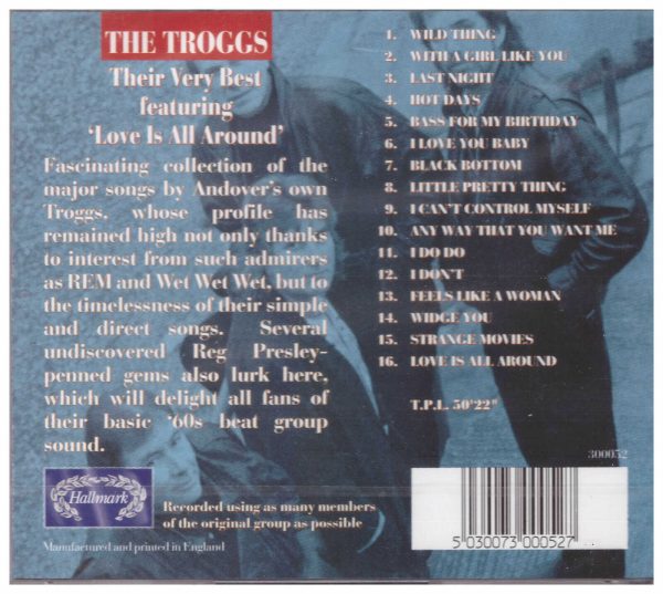 TROGGS  CD - Their Very Best    Brand New   16 Tracks on Hallmark - Image 3