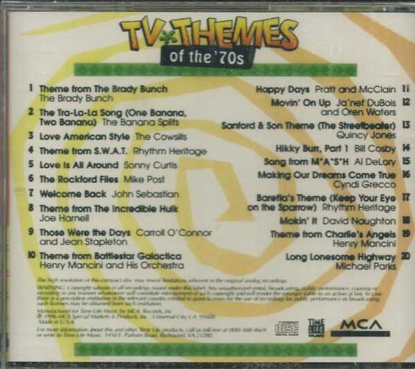 TV THEMES OF THE '70S CD    OOP AND VERY HARD TO FIND  BRAND NEW - Image 3