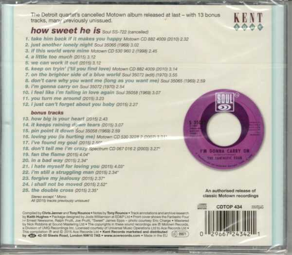 The Fantastic Four - Lost Motown Album - CD - Image 3