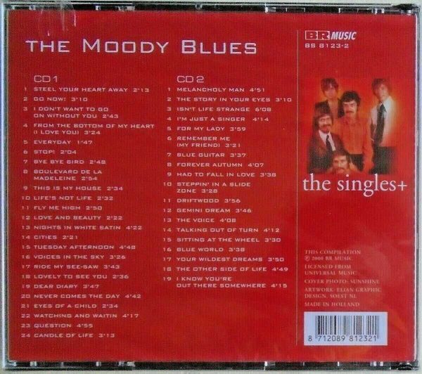 The MOODY BLUES - 2 CD - The Singles+ - BRAND NEW - Image 3