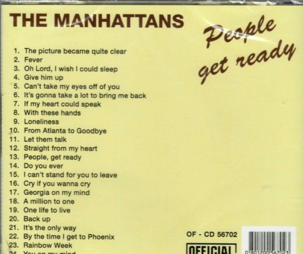 The Manhattans - People Get Ready - CD - Brand New - Image 3