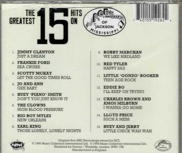 The15 Greatest Hits On Ace Records - CD - Brand New - Image 3