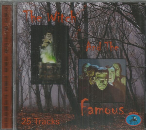 WITCH AND THE FAMOUS CD   25 SCARY TRACKS    BRAND NEW   HALLOWEEN CD
