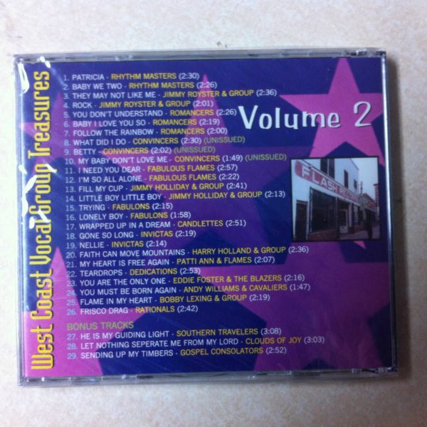 West Coast Vocal Group Treasures CD - Volume 2   Brand New  29 Tracks - Image 3