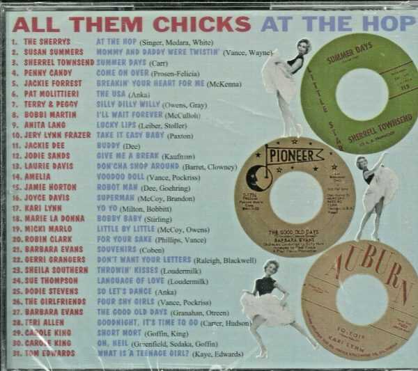 ALL THEM CHICKS - AT THE HOP - CD - Various Artists -  LIKE NEW - Image 3