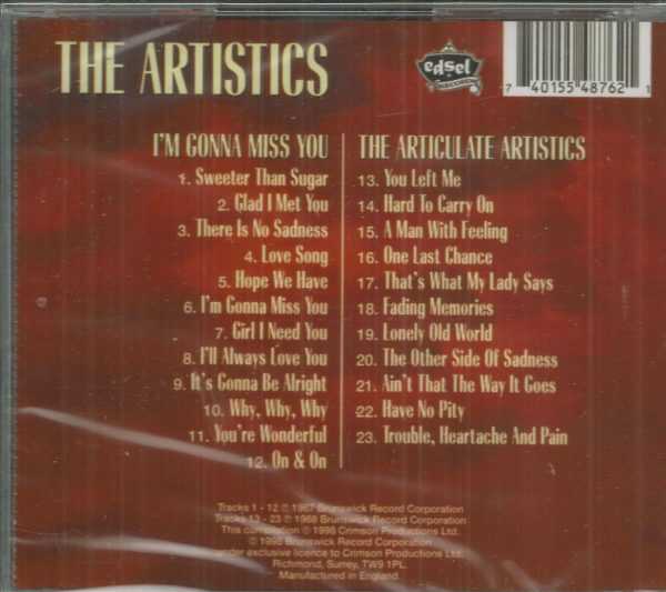ARTISTICS - I'M GONNA MISS YOU / ARTICULATE ARTISTICS  CD   BRAND NEW - Image 3