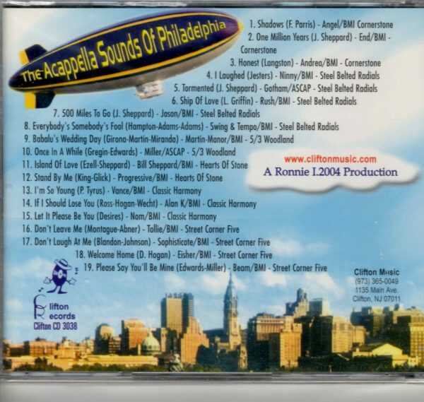 Acappella Sounds Of Philadelphia - CD - Brand New - Image 3