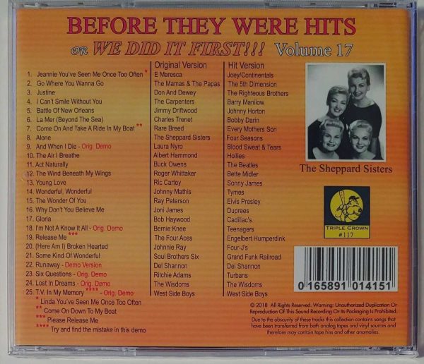 BEFORE THEY WERE HITS - VOL 17   CD     BRAND NEW - Image 3