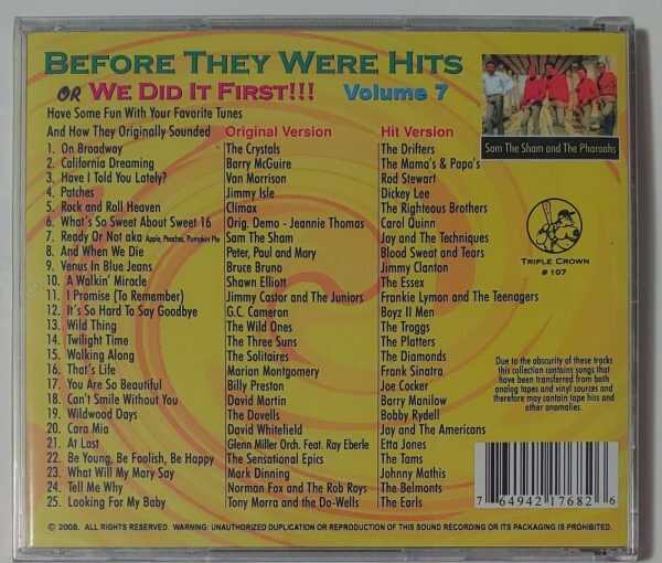 BEFORE THEY WERE .HITS - VOL 7   CD     BRAND NEW - Image 3