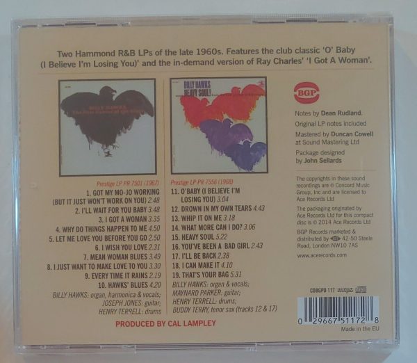 BILLY HAWKS - NEW GENIUS BLUES/HEAVY SOUL   CD BRAND NEW - Image 3
