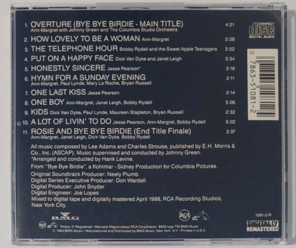 BYE BYE BIRDIE - AN ORIGINAL SOUNDTRACK RECORDING   CD - Image 3