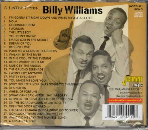 Billy Williams - A Letter from Billy Willams - CD - Brand New - Image 3